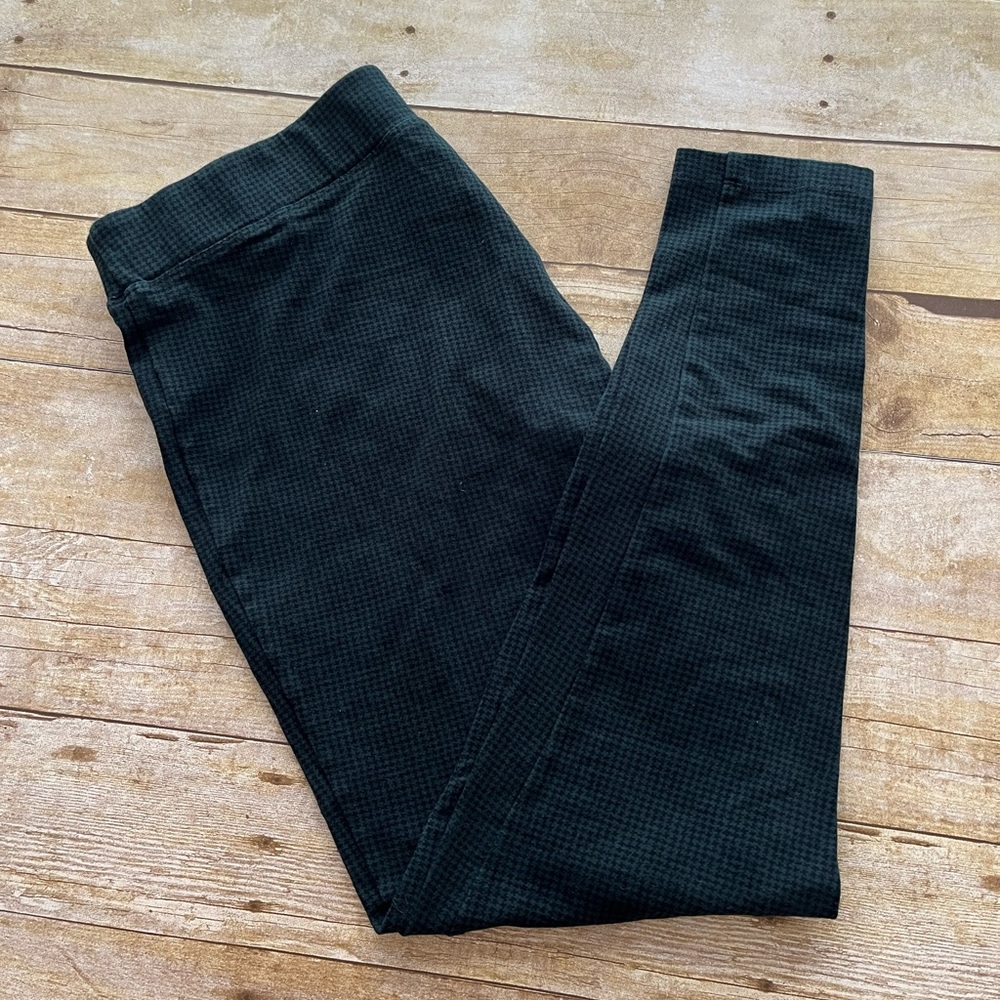 Ruff Hewn Green Black Plaid Leggings EUC Size L